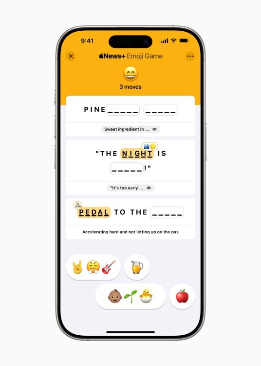 emoji game on an iphone screen
