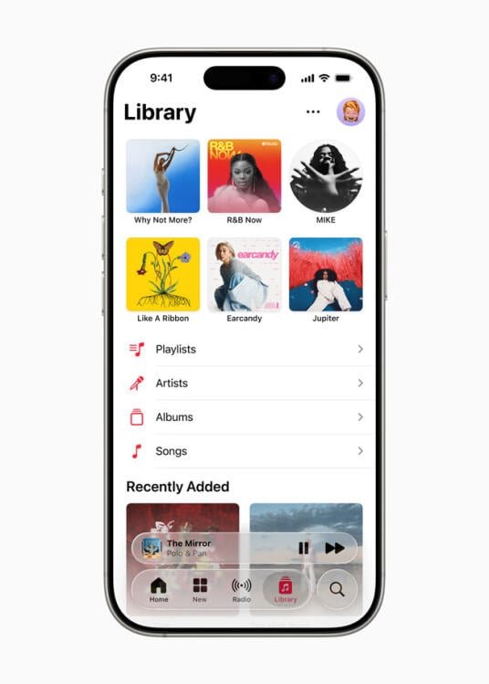 apple music playlists in ios 26